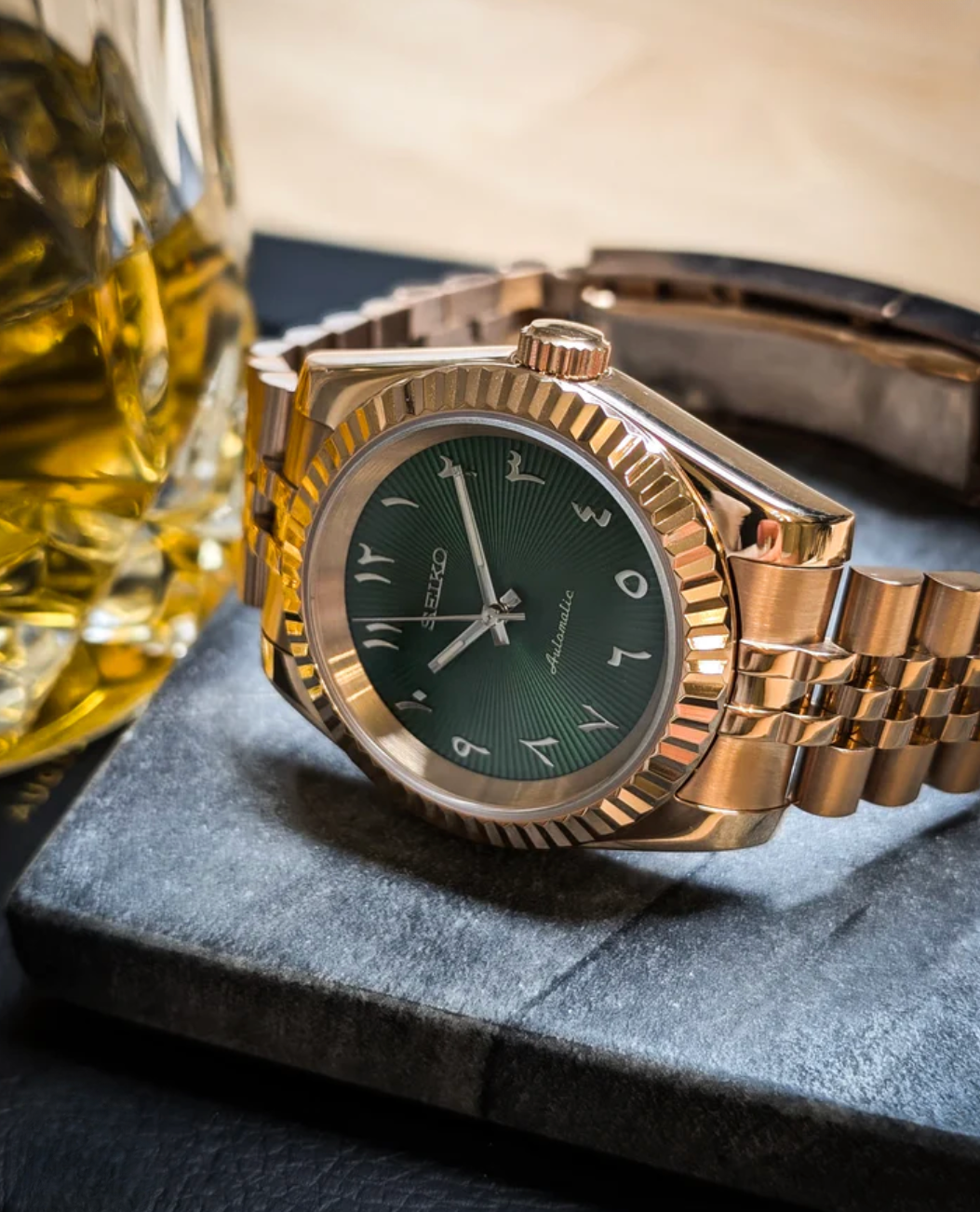SEIKOJUST FLUTED | ARABIC GREEN RG