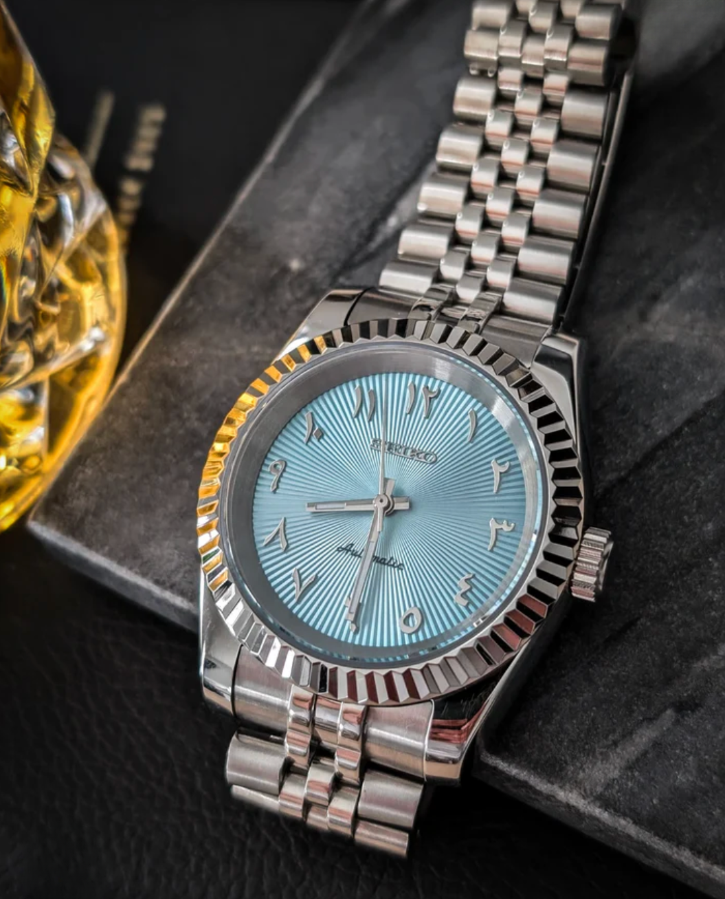 SEIKOJUST FLUTED | ARABIC ICE BLUE