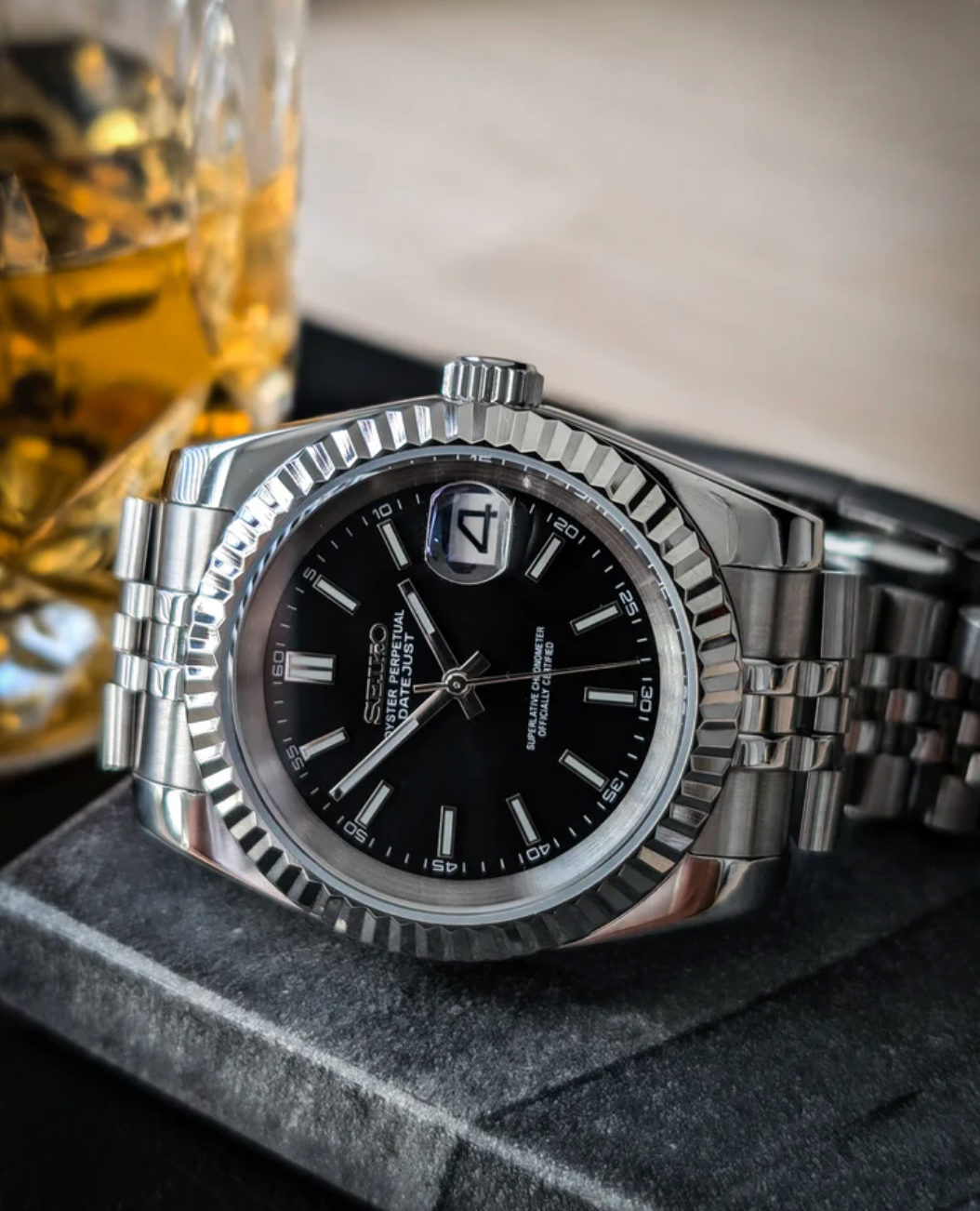 SEIKOJUST FLUTED | CLASSIC BLACK