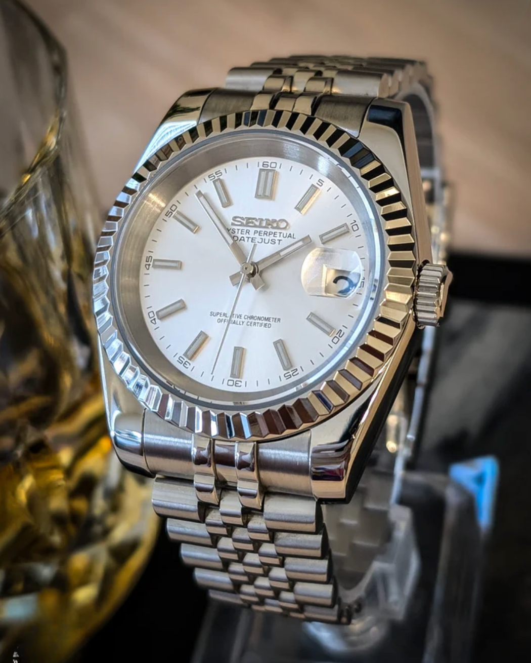 SEIKOJUST FLUTED | CLASSIC SILVER