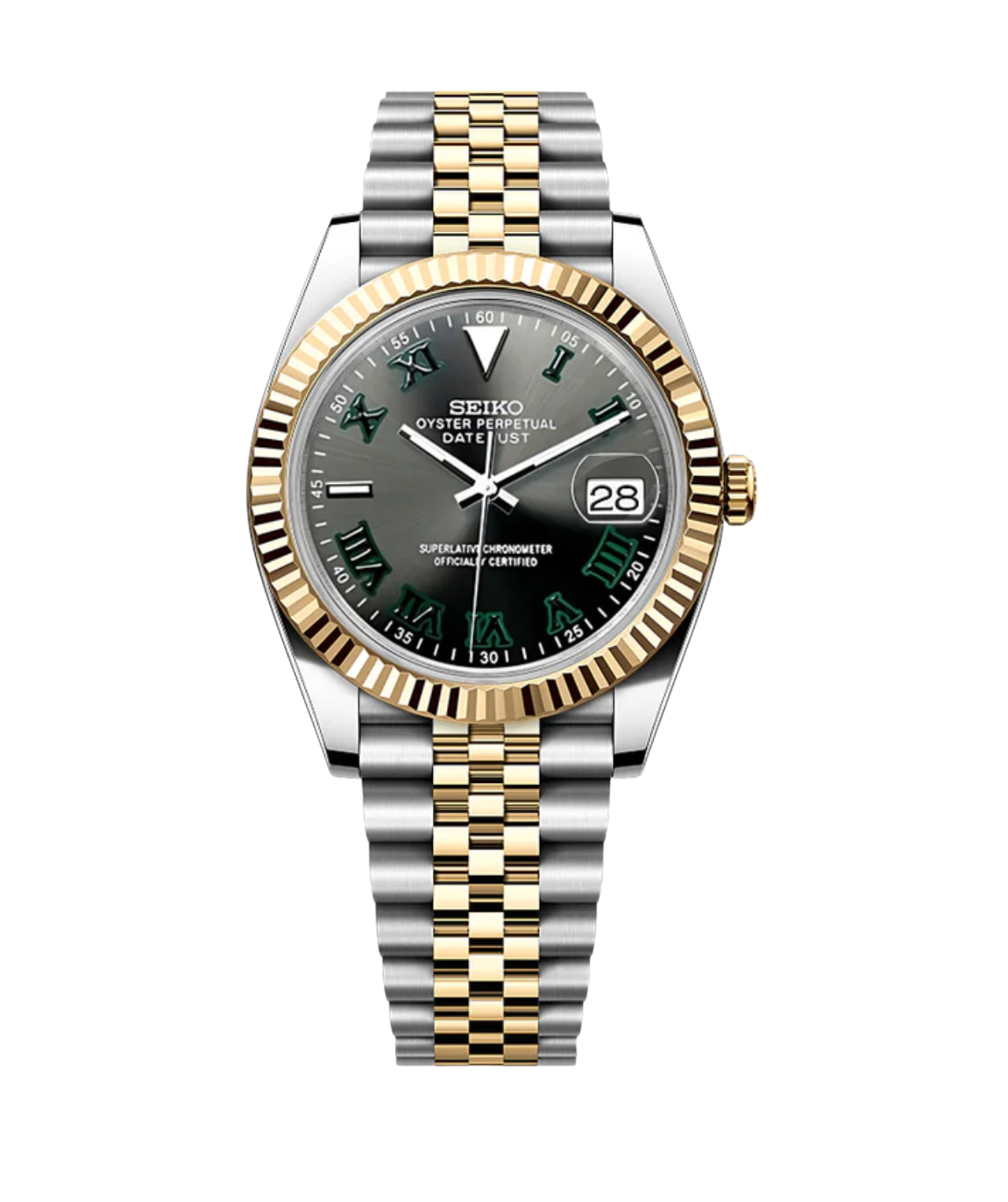 SEIKOJUST FLUTED | TWOTONE GOLD WIMBLEDON