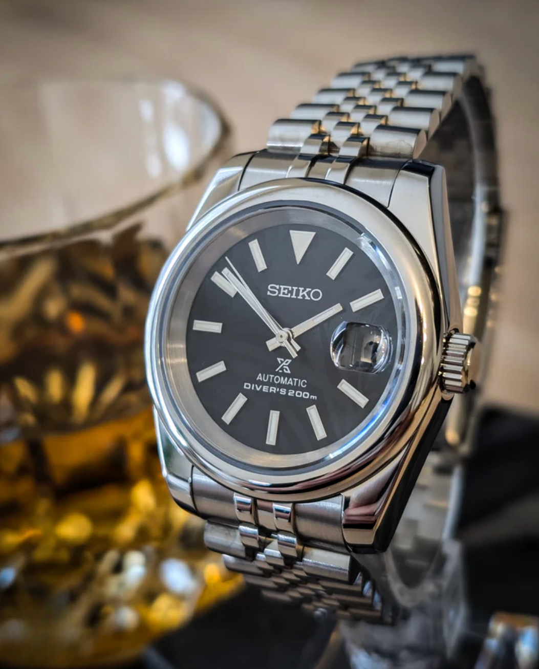 SEIKOJUST FLUTED | PALM LEAVES BLACK