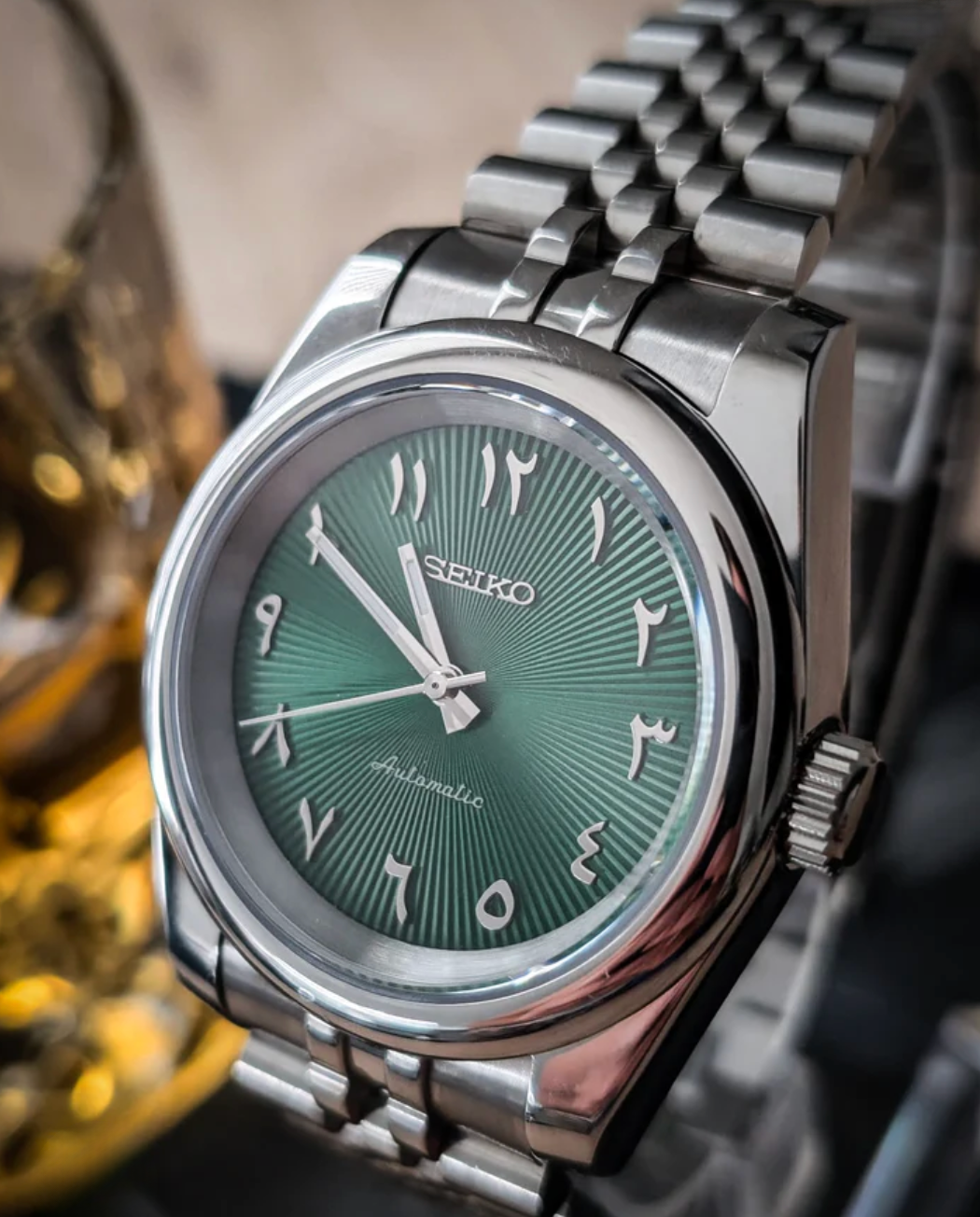 SEIKOJUST FLUTED | ARABIC GREEN