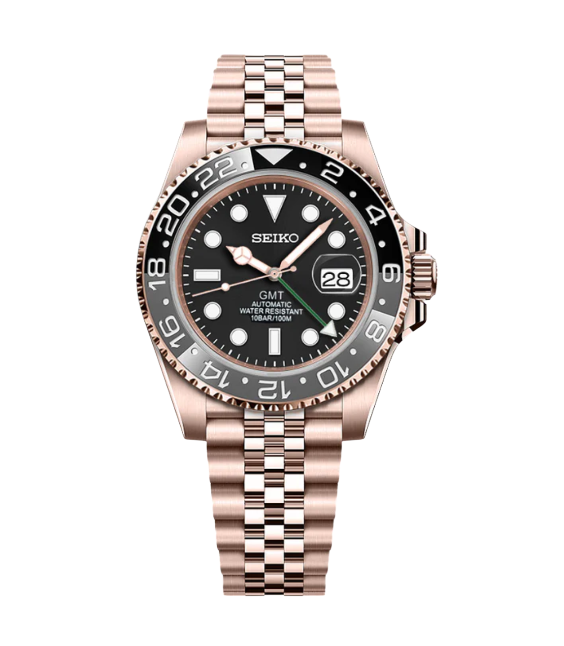 SEIKOGMT | ROSE GOLD BRUCE WAYNE