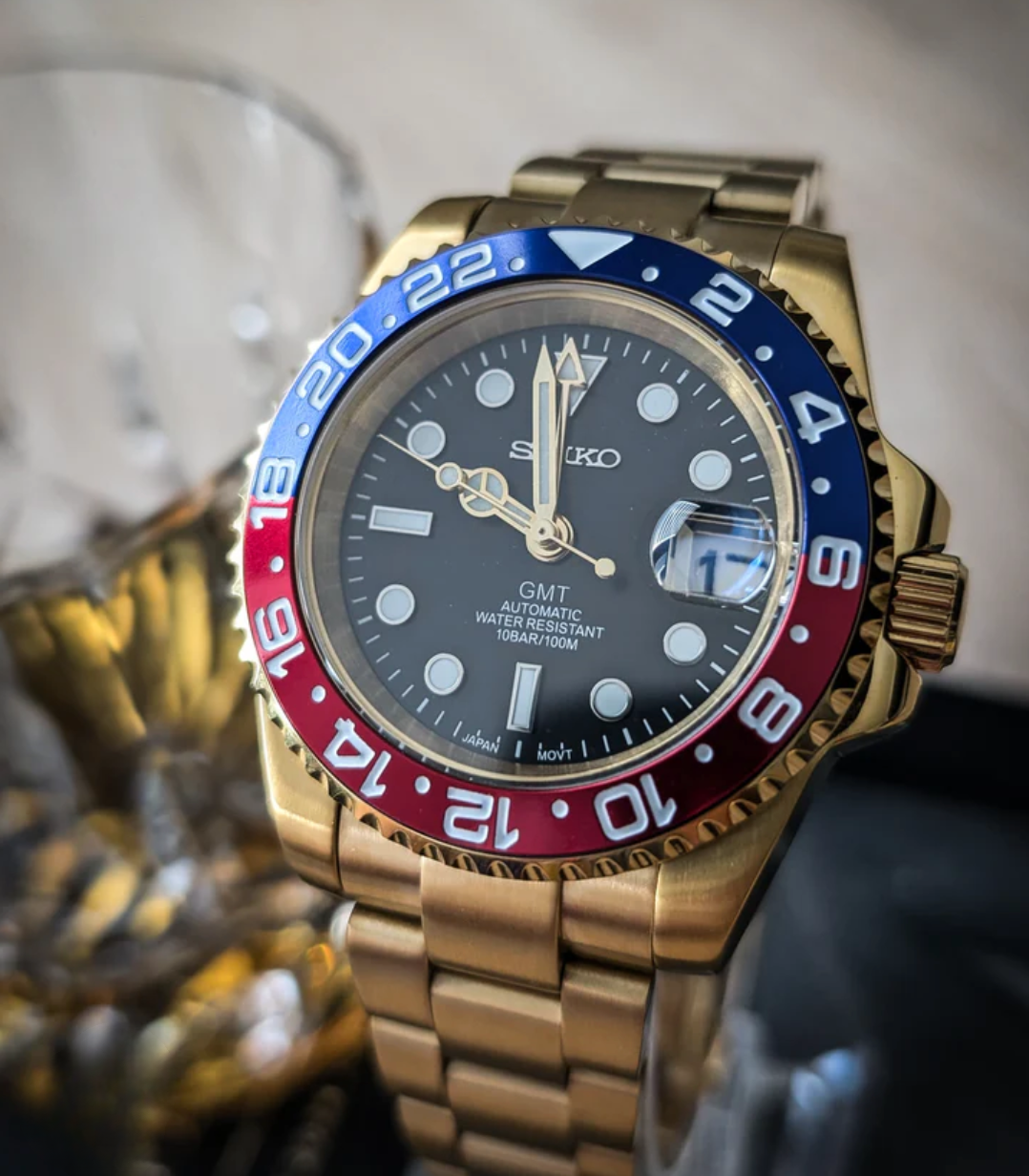 SEIKOGMT | GOLD PEPSI