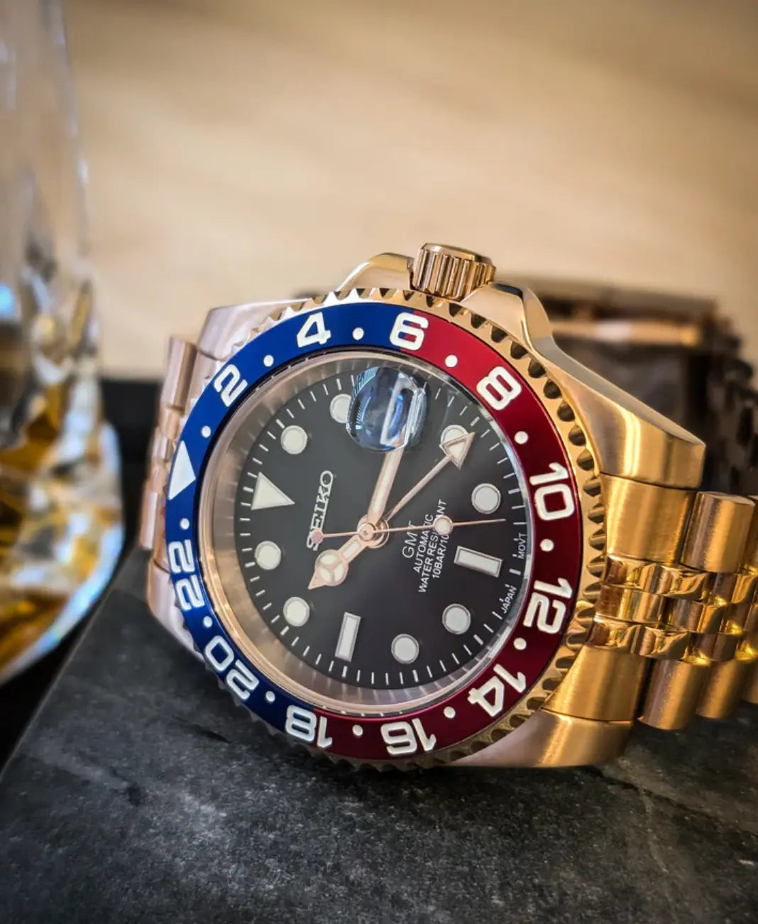 SEIKOGMT | ROSE GOLD PEPSI