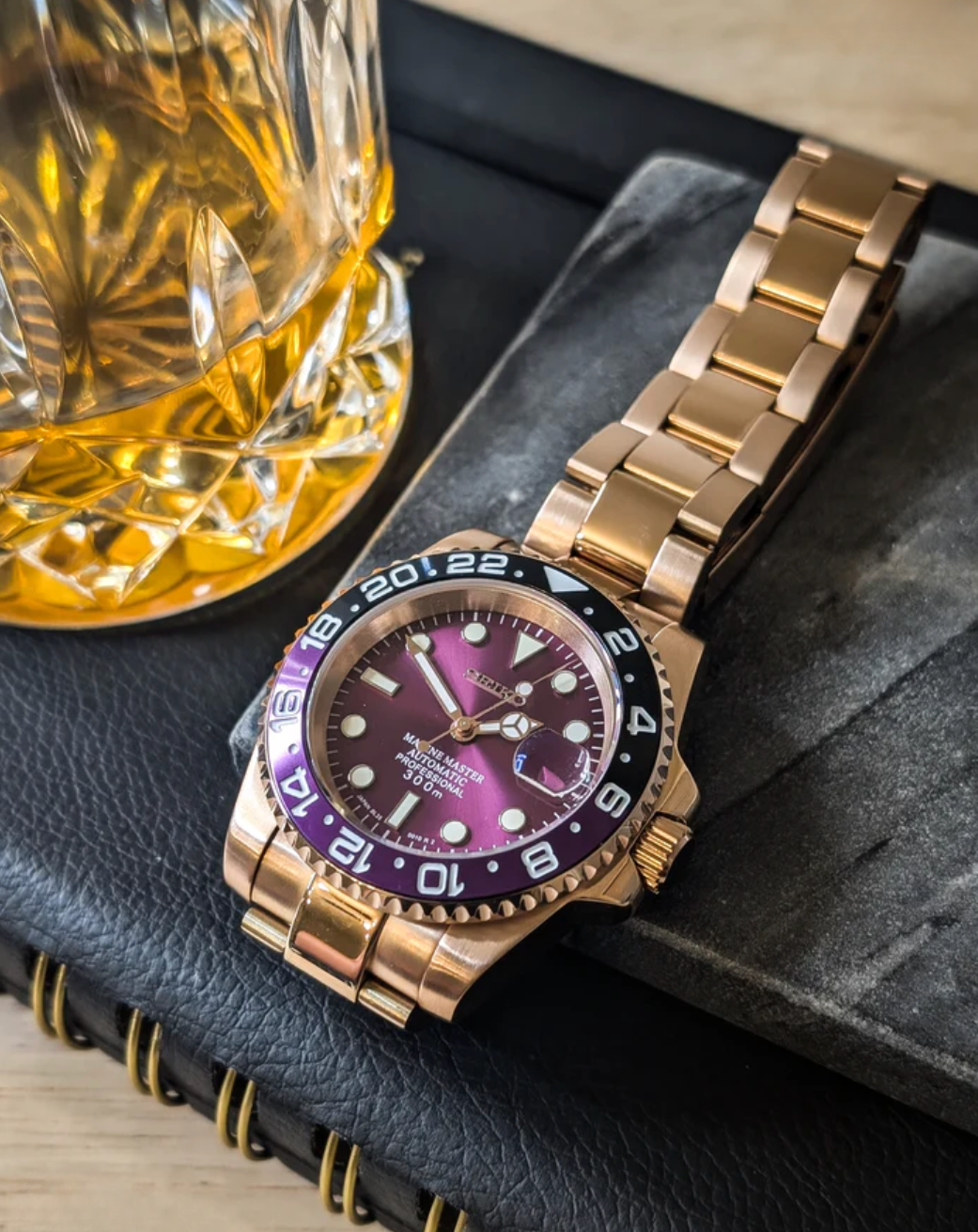 SEIKOSUB 24H | PURPLE JOKER ROSE GOLD
