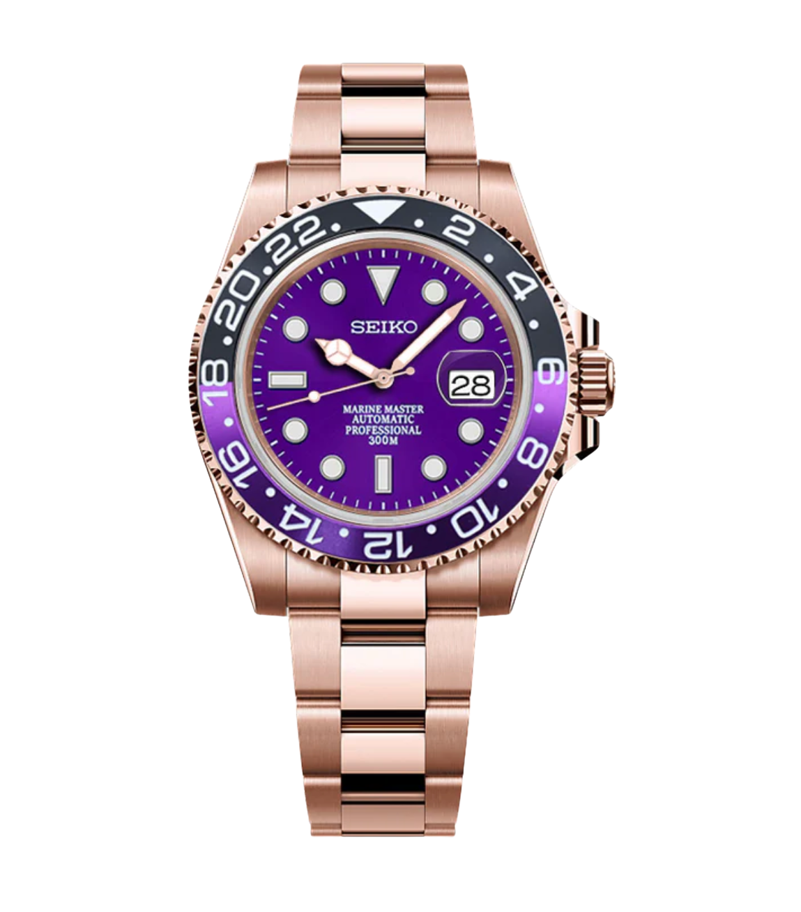 SEIKOSUB 24H | PURPLE JOKER ROSE GOLD