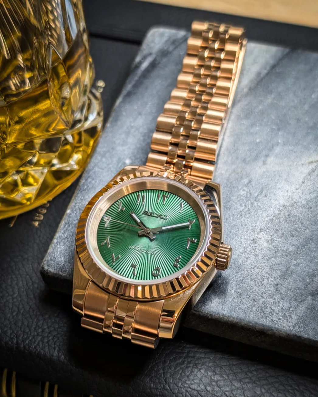 SEIKOJUST FLUTED | ARABIC GREEN RG