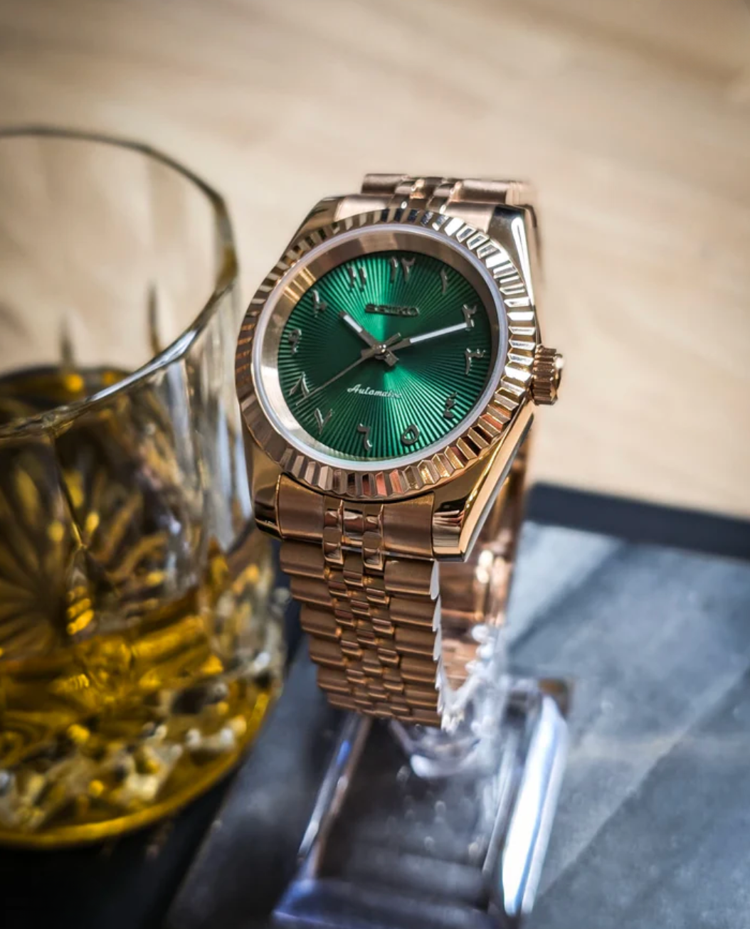 SEIKOJUST FLUTED | ARABIC GREEN RG