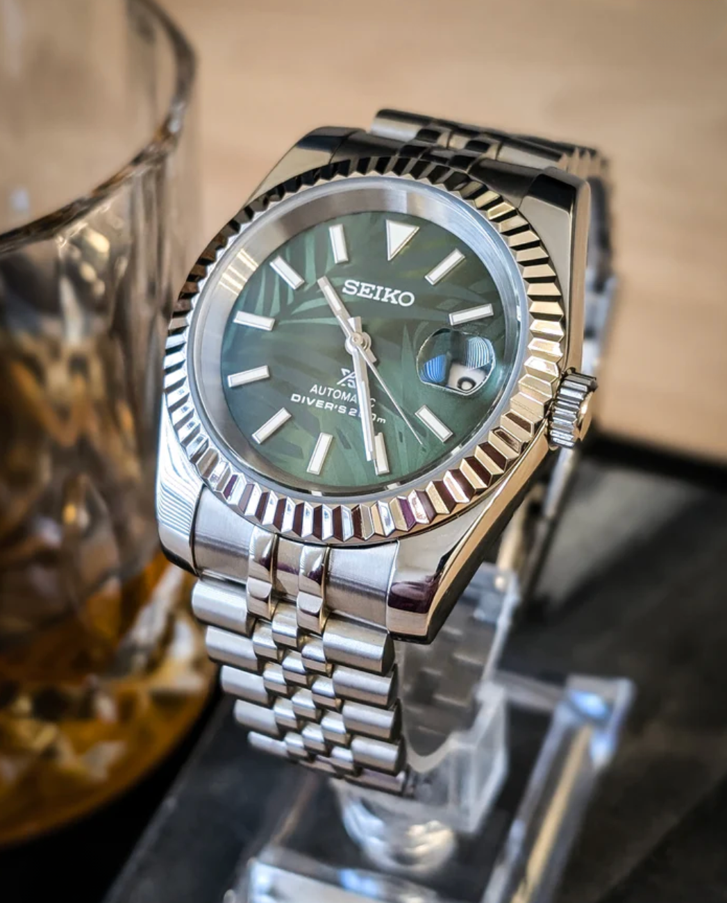 SEIKOJUST FLUTED | PALM LEAVES GREEN