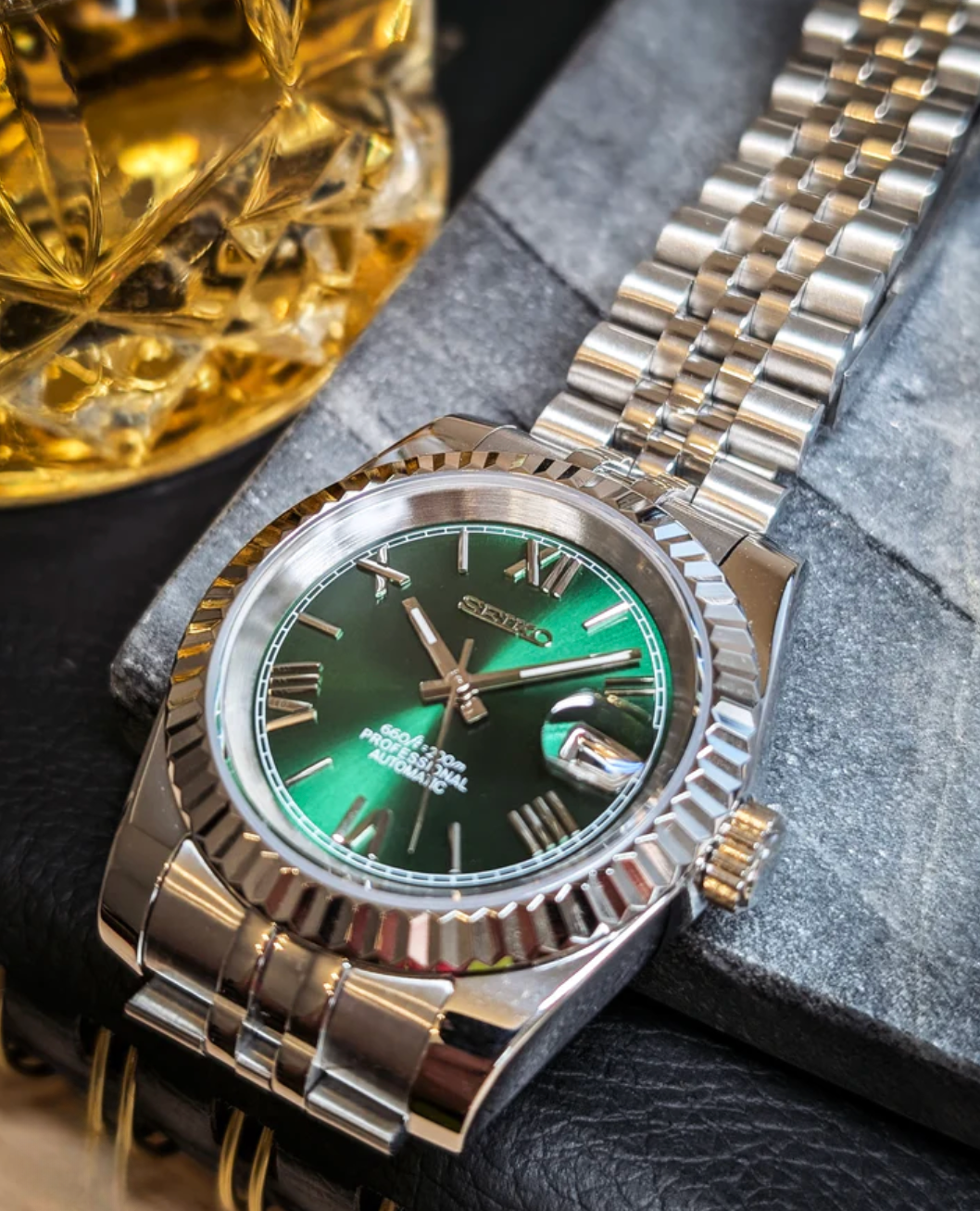 SEIKOJUST FLUTED | ROMAN GREEN