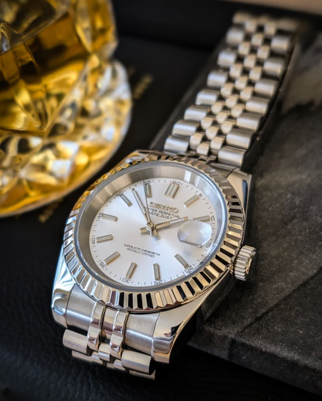 SEIKOJUST FLUTED | CLASSIC SILVER