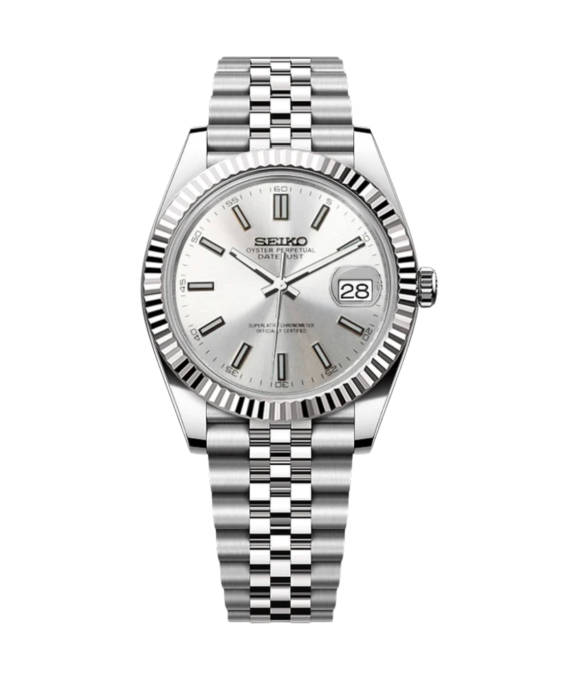 SEIKOJUST FLUTED | CLASSIC SILVER