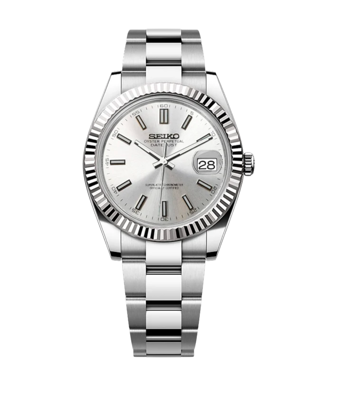 SEIKOJUST FLUTED | CLASSIC SILVER