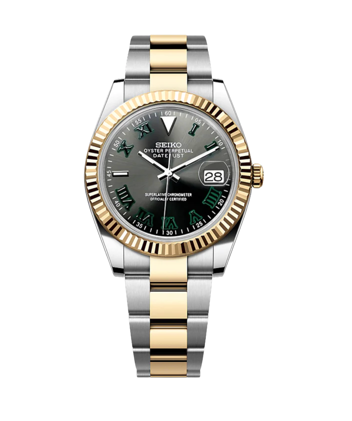 SEIKOJUST FLUTED | TWOTONE GOLD WIMBLEDON