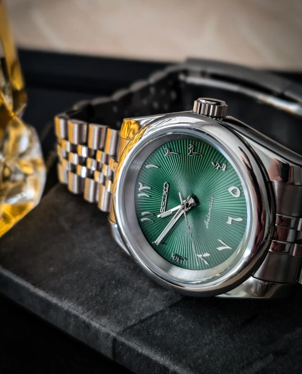 SEIKOJUST FLUTED | ARABIC GREEN