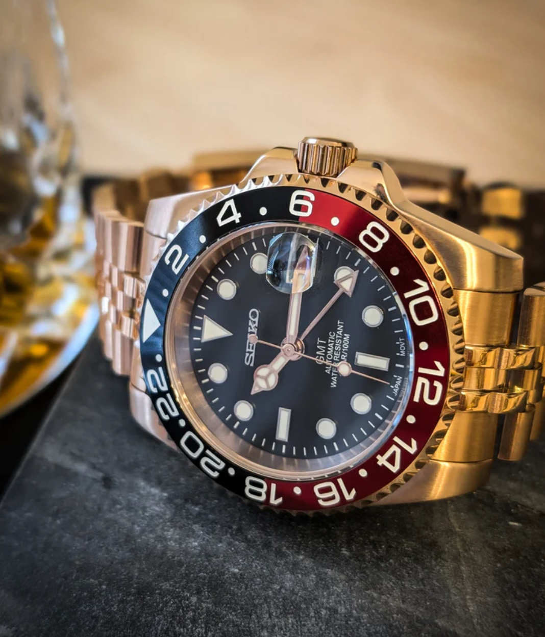 SEIKOGMT | ROSE GOLD COKE