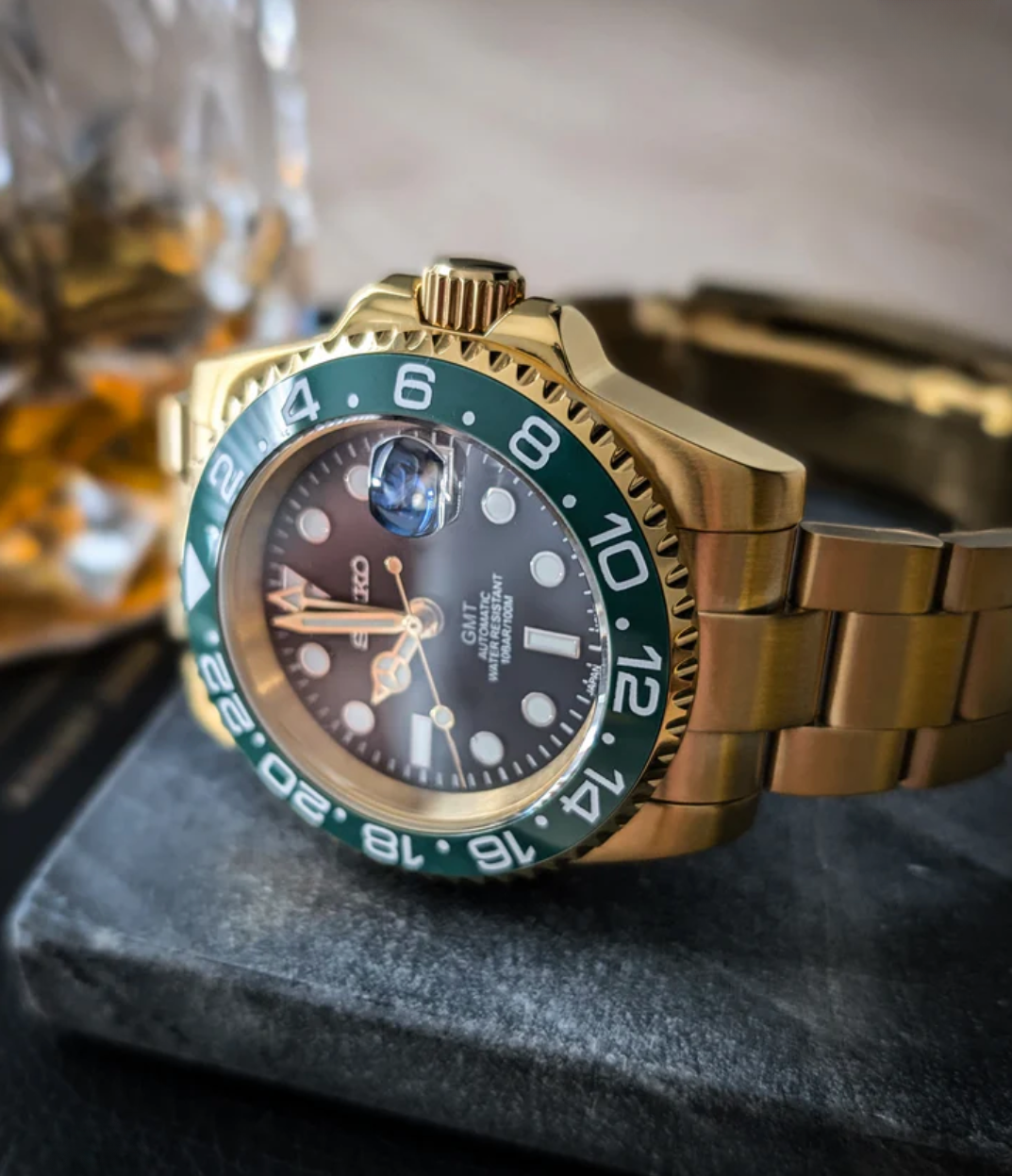 SEIKOGMT | GOLD KERMIT