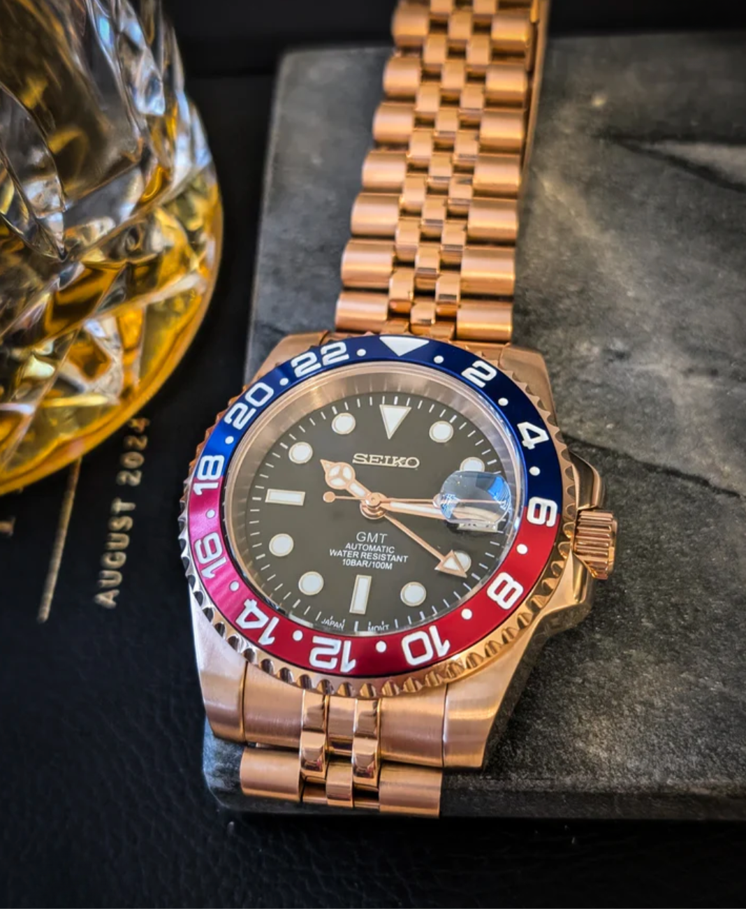 SEIKOGMT | ROSE GOLD PEPSI