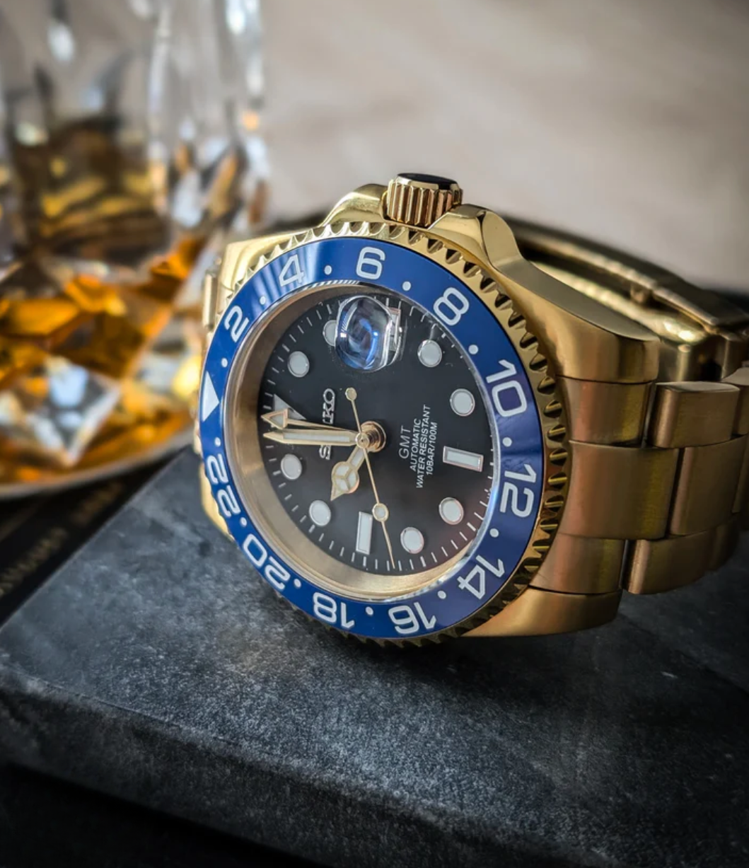 SEIKOGMT | GOLD BLUEBERRY