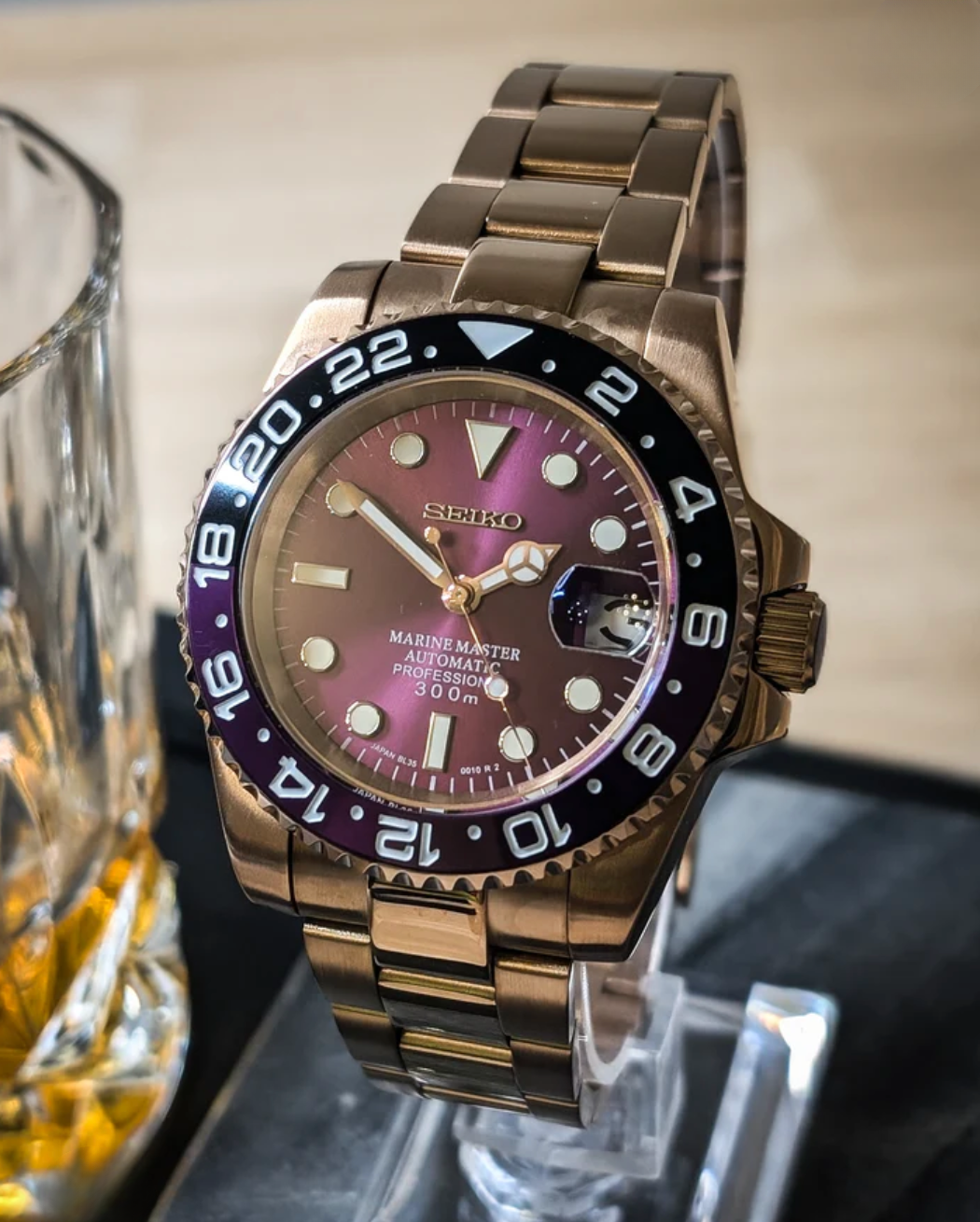 SEIKOSUB 24H | PURPLE JOKER ROSE GOLD